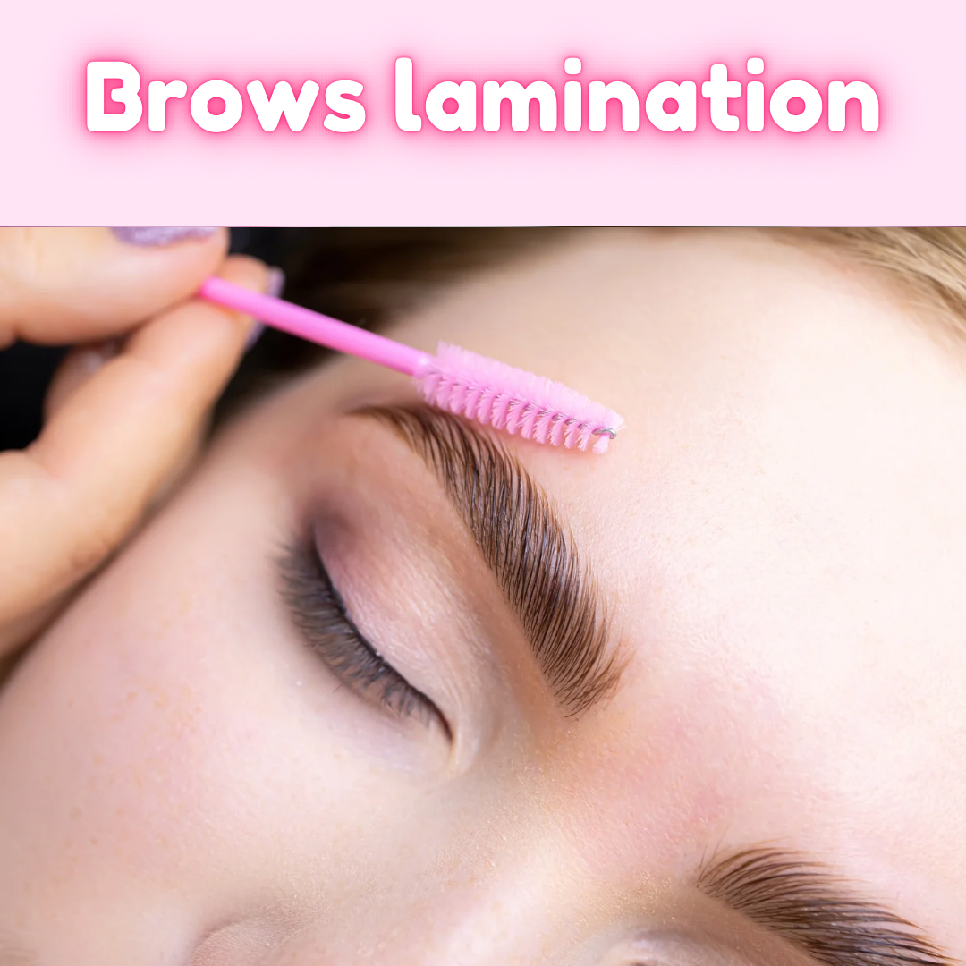 Brow lamination+tint